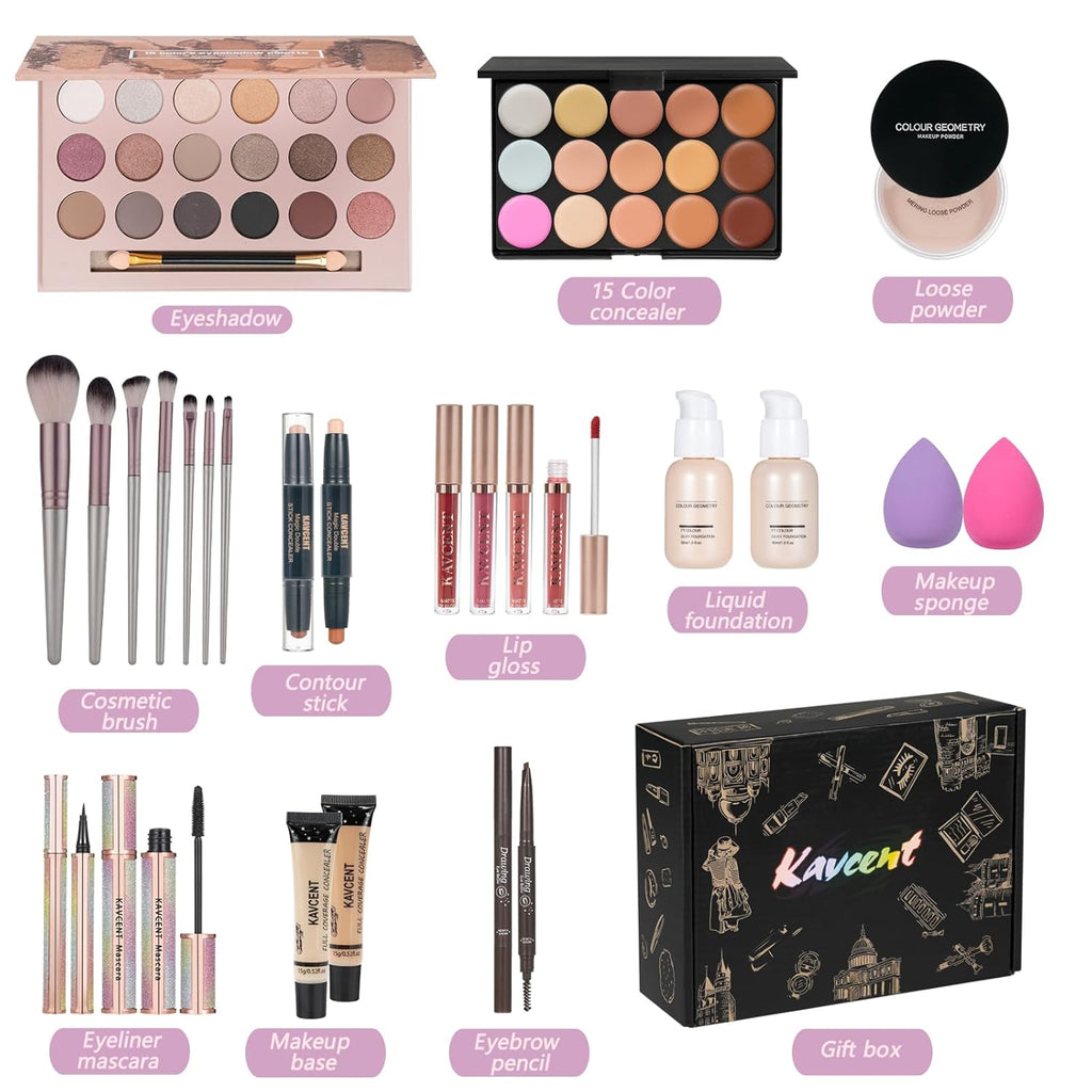 Juego de maquillaje para adolescentes Kit de maquillaje para mujere...