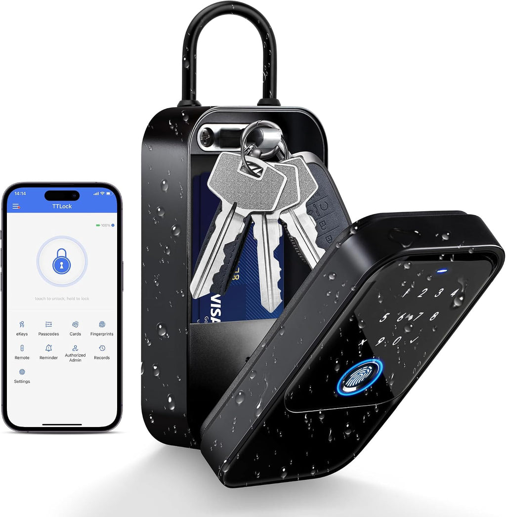 LOQRON Caja de bloqueo inteligente con llave, reconocimiento avanza...