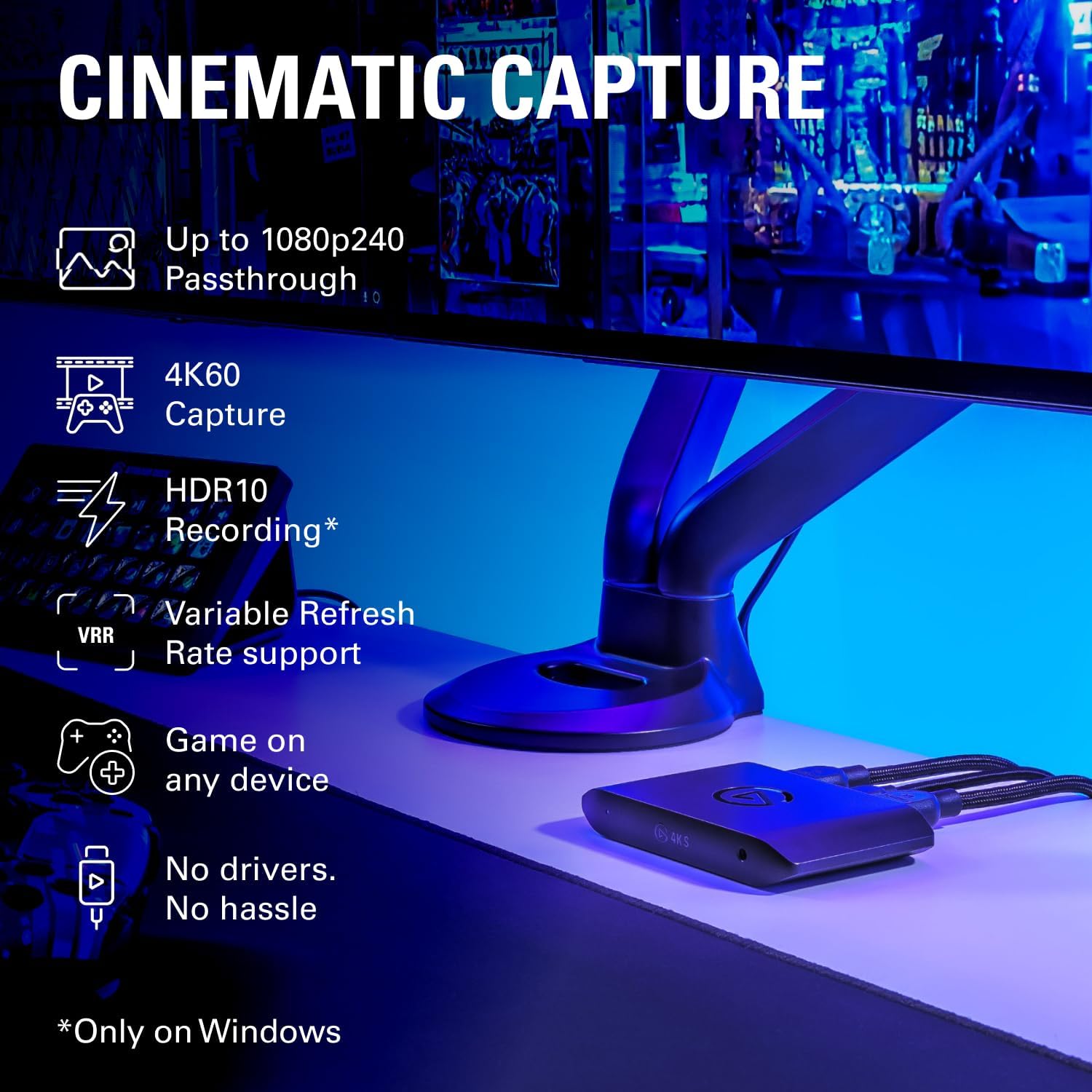 Elgato 4K S \u2013 Tarjeta de captura externa para PS5, Xbox Series...