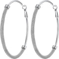 PROSTEEL 12\/16\/24\/32\/40 Pulgadas Aretes de Aro Gruesos para Muj...