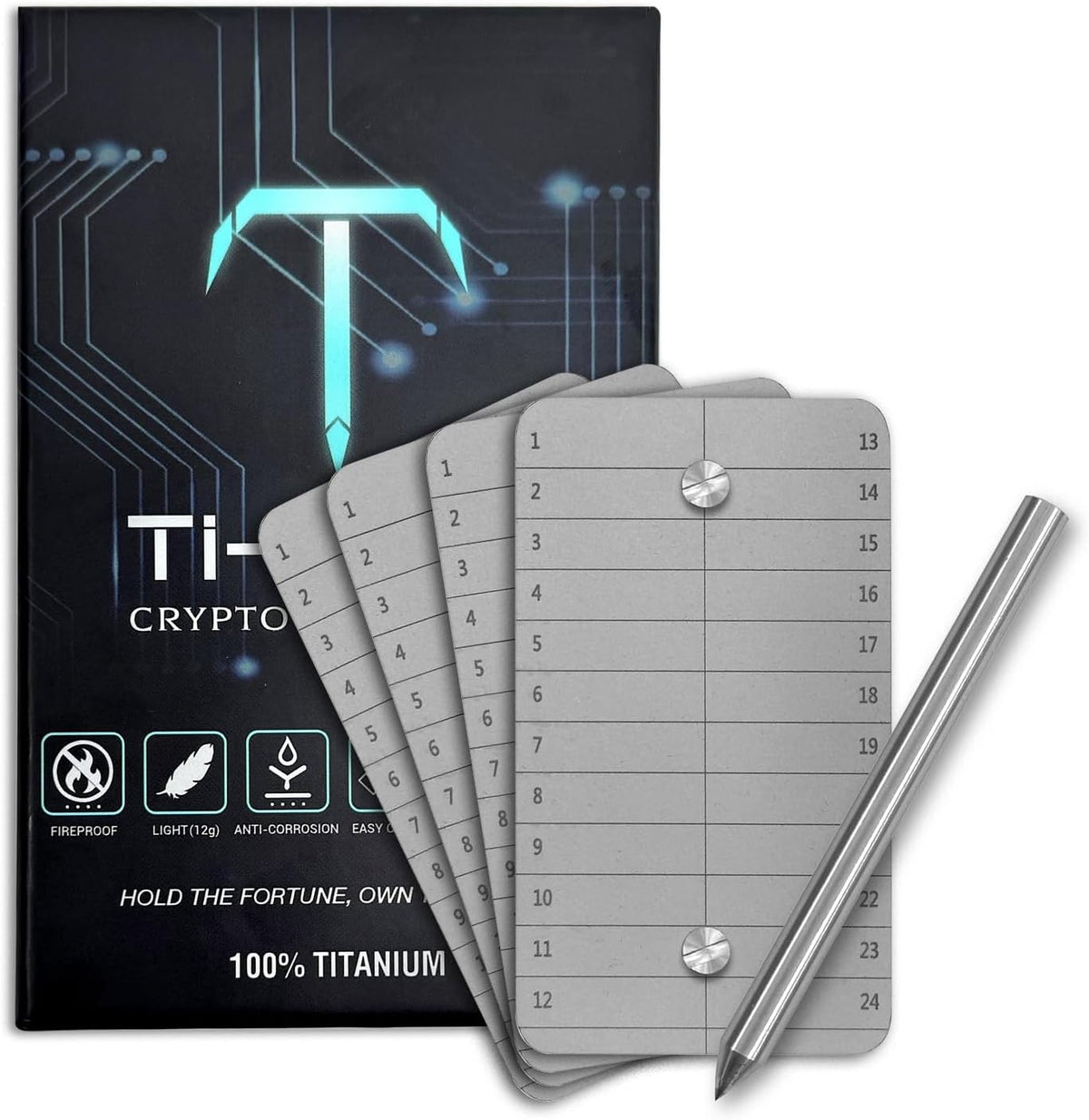 TI GEEK Almacenamiento de frases de semillas criptográficas de tita...