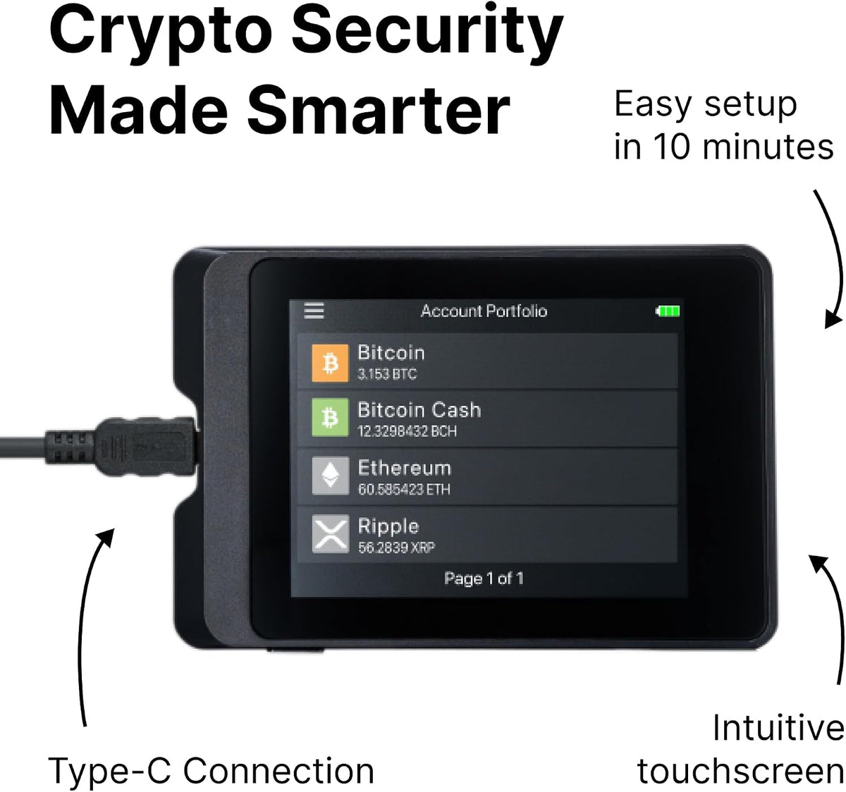 SecuX Cartera de hardware de criptoactivos W10: la solución ideal p...
