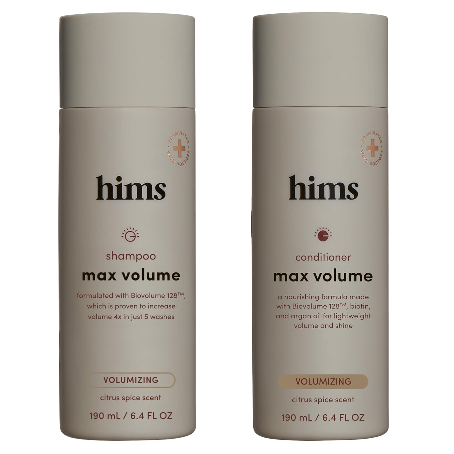 hims Max Volume - Juego de champú y acondicionador - Biovolume 128,...