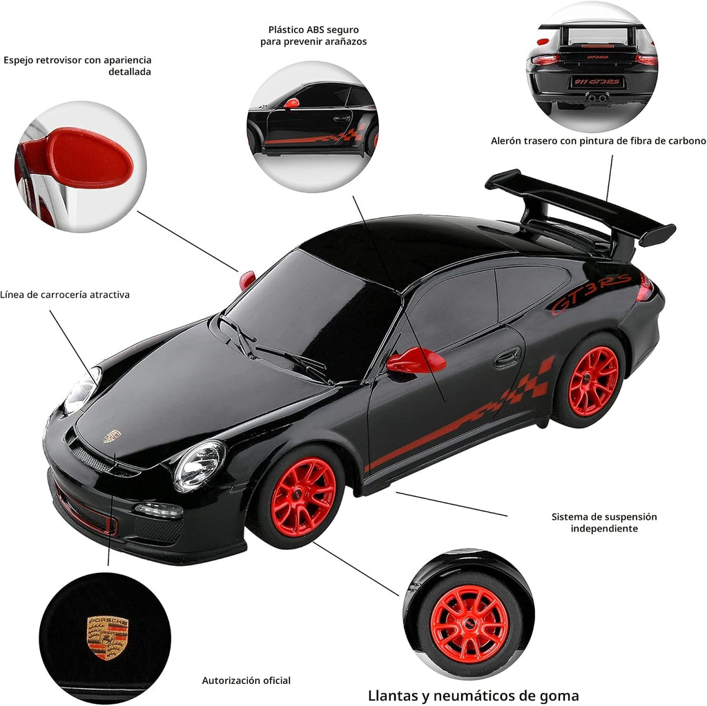 BEZGAR Auto de control remoto Porsche - Auto de juguete Porsche 911...