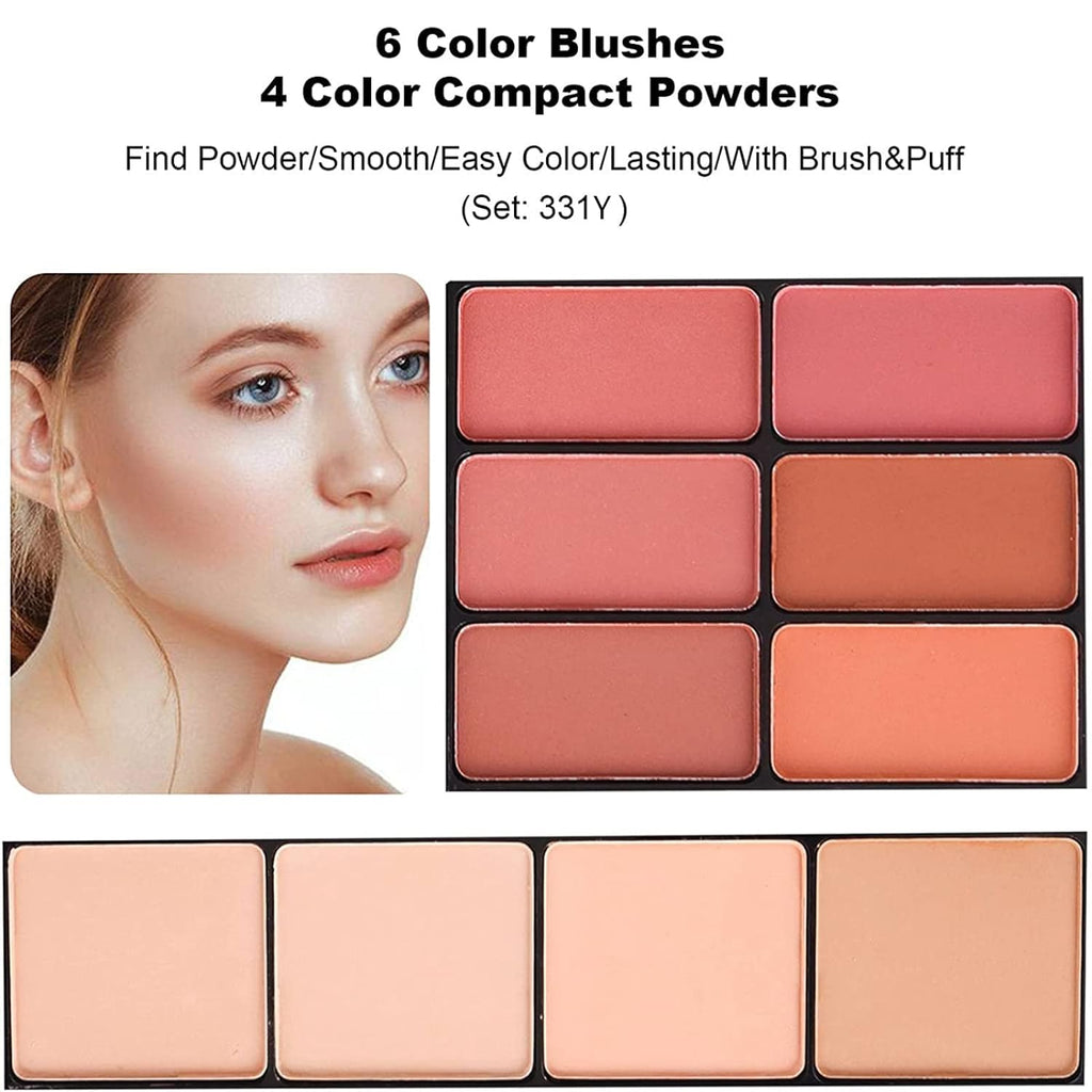 MISS ROSE M - Paleta de maquillaje profesional de 58 colores, kit c...
