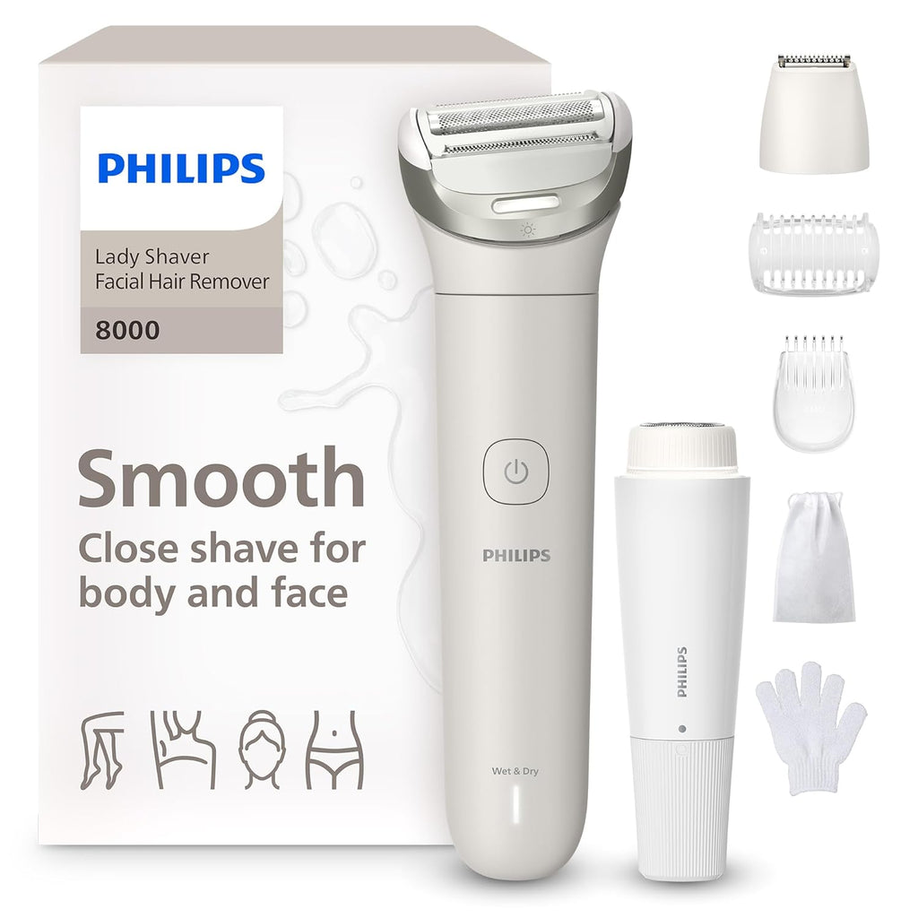 Philips Lady Shaver Series 8000 - Afeitadora eléctrica inalámbrica,...