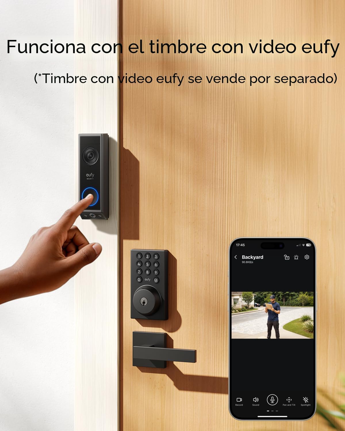 eufy Security Smart Lock C30, Cerradura de puerta de entrada sin ll...