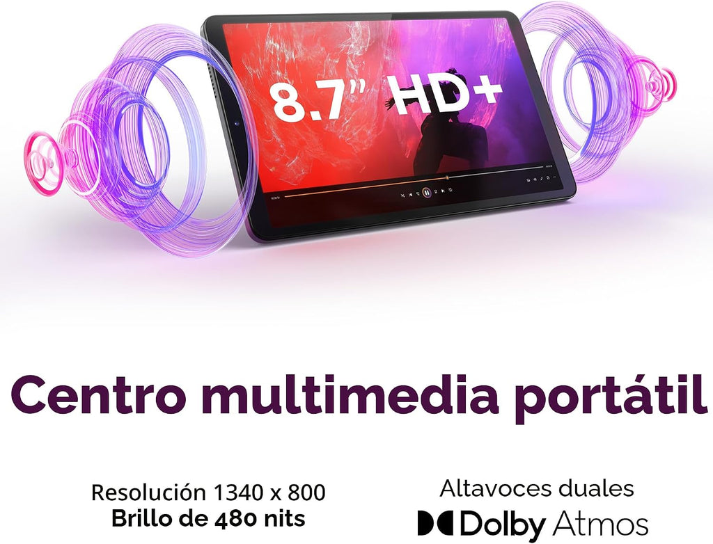 Lenovo Tab One - Tableta ligera - hasta 12.5 horas de reproducción...