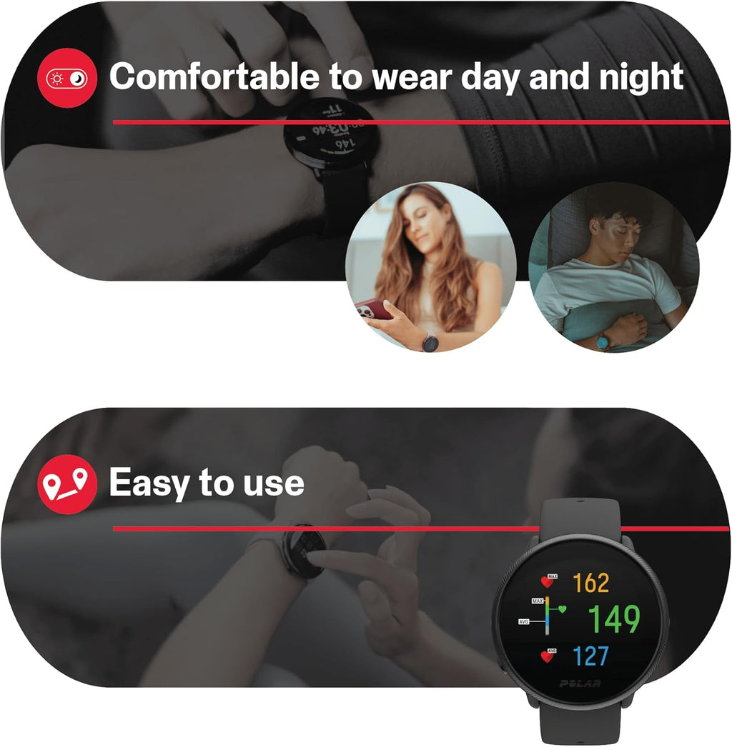 POLAR Ignite 2 Series Reloj inteligente resistente al agua con GPS,...