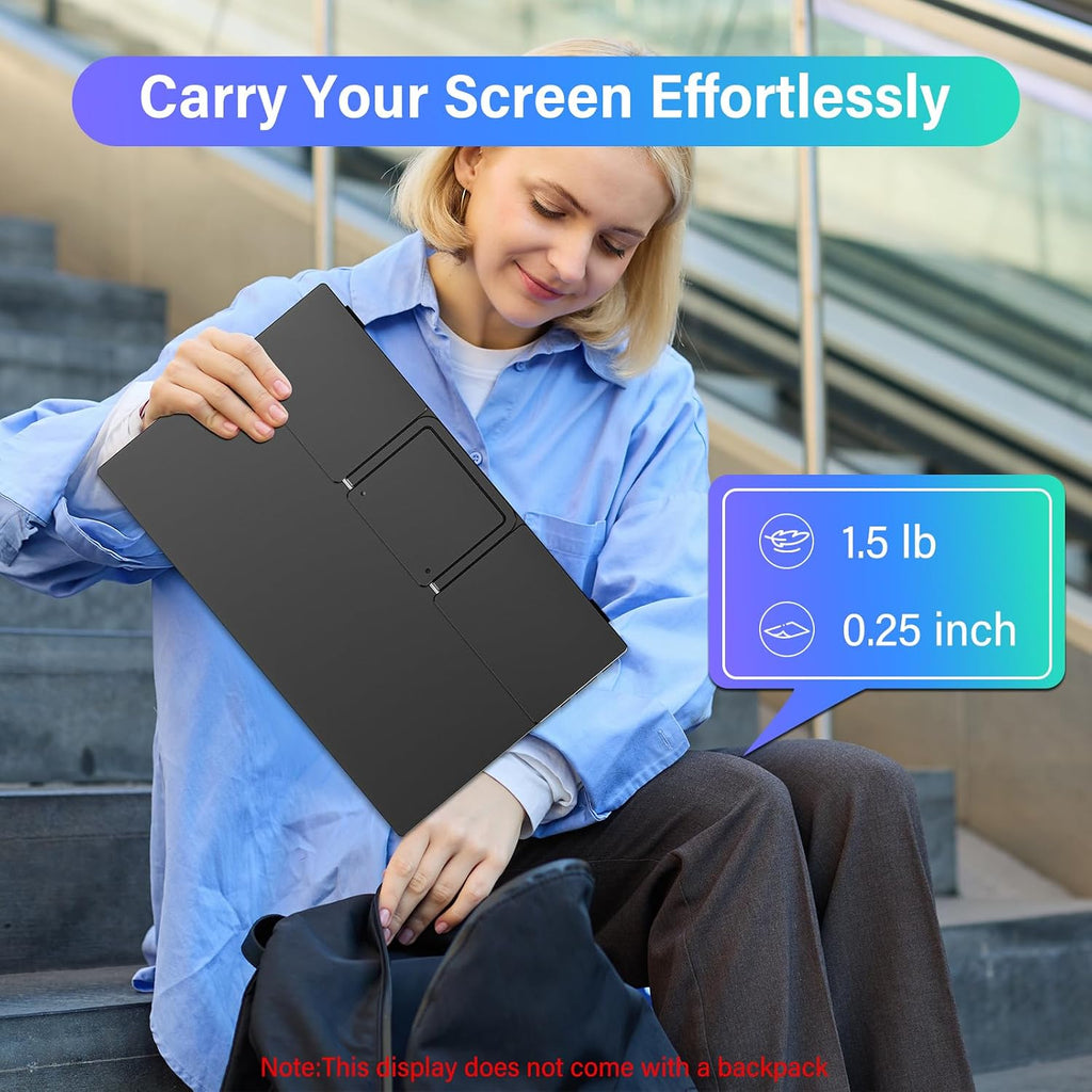 InnoView Monitor Portátil de 15.6'' para Laptop con Soporte...