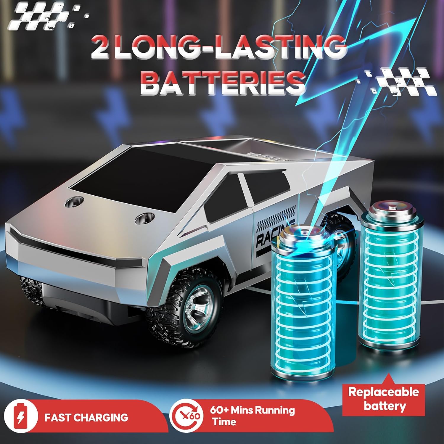 ValueTalks 1:24 Coche RC Juguetes, Camión RC Todo Terreno de Alta V...