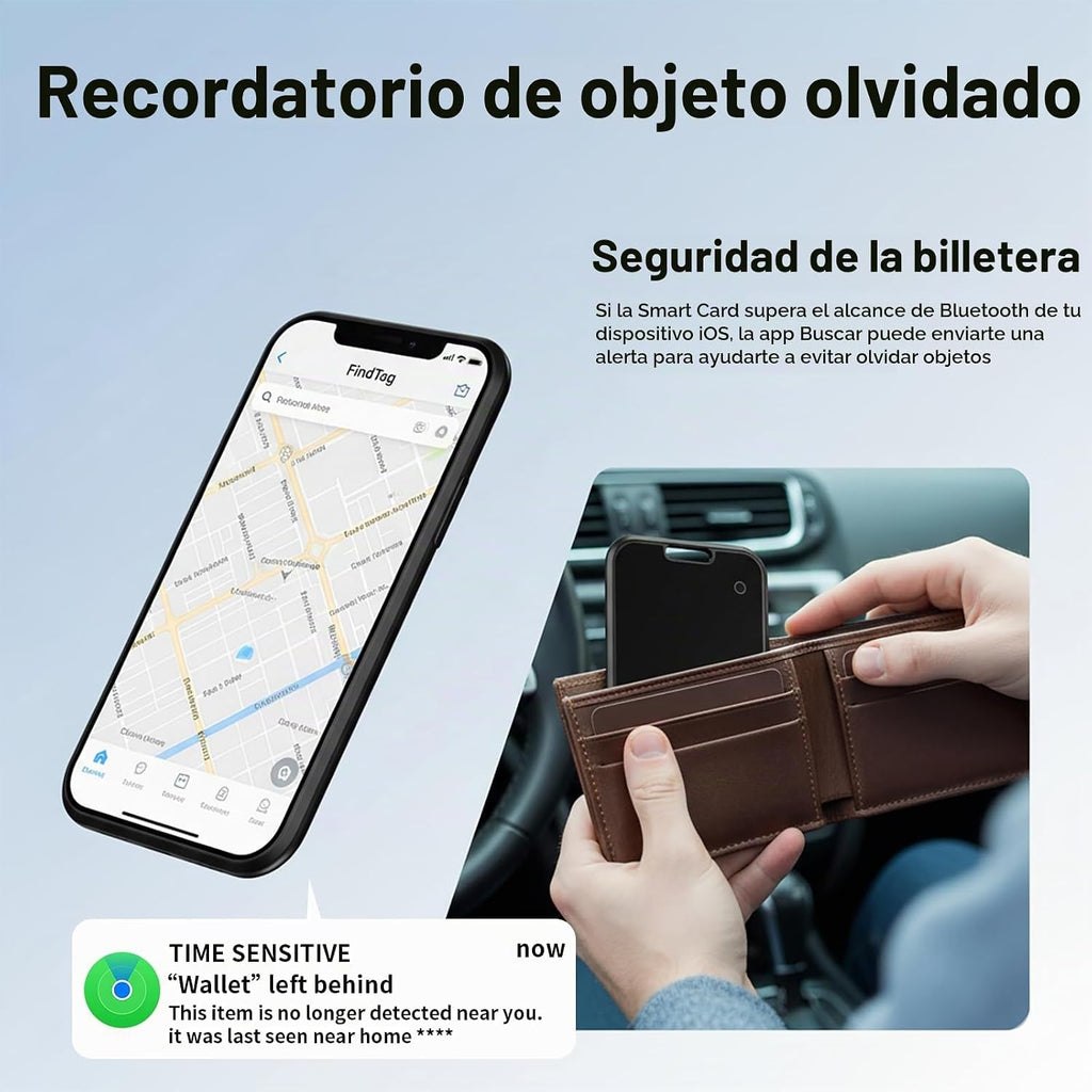 Paquete de 2 tarjetas de seguimiento de cartera [certificado Apple...
