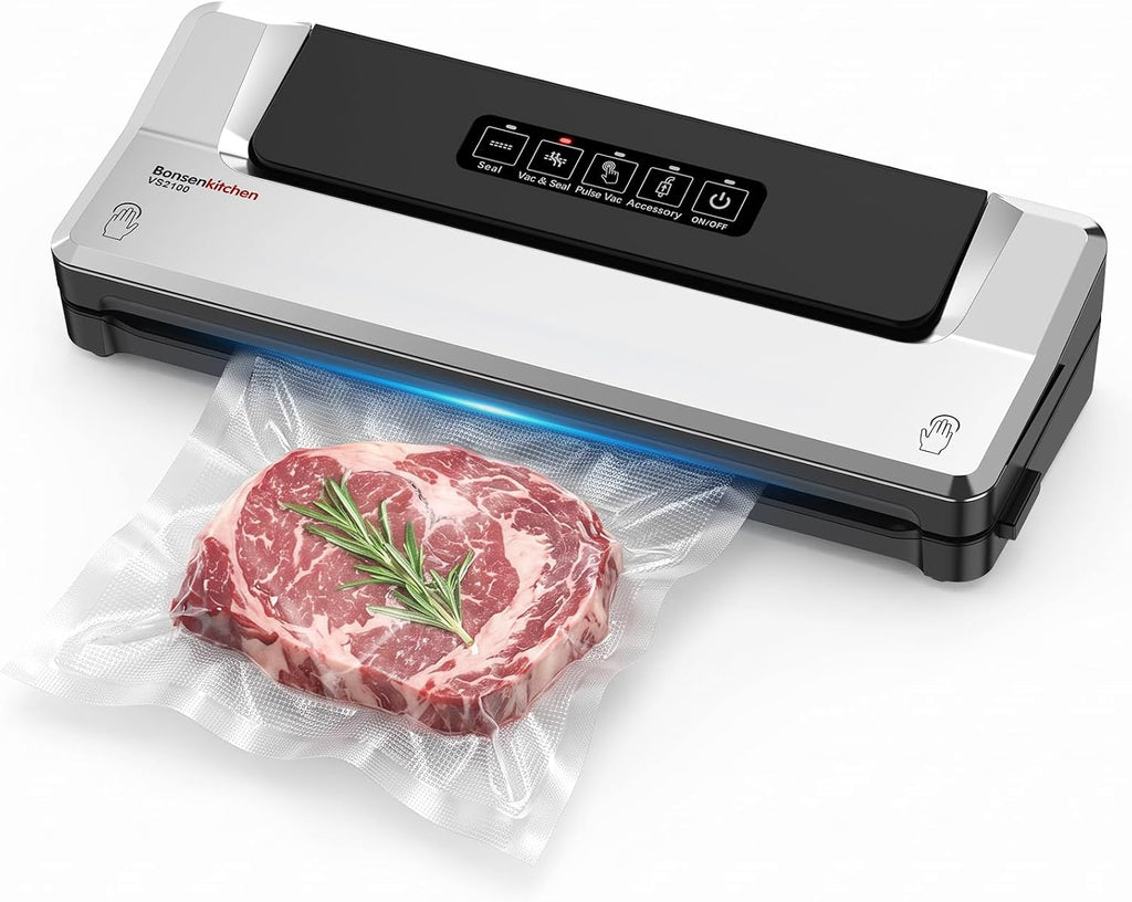 Bonsenkitchen - Máquina selladora al vacío, múltiples modos para la...