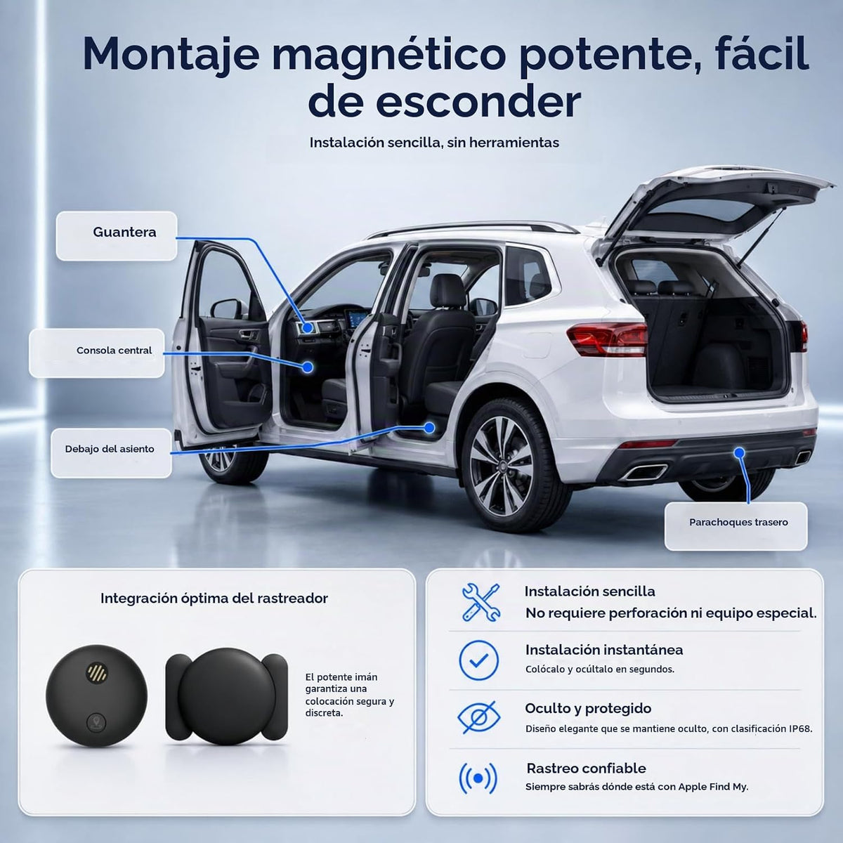 Yinnovay Dispositivo de seguimiento para vehículos, seguimiento en...