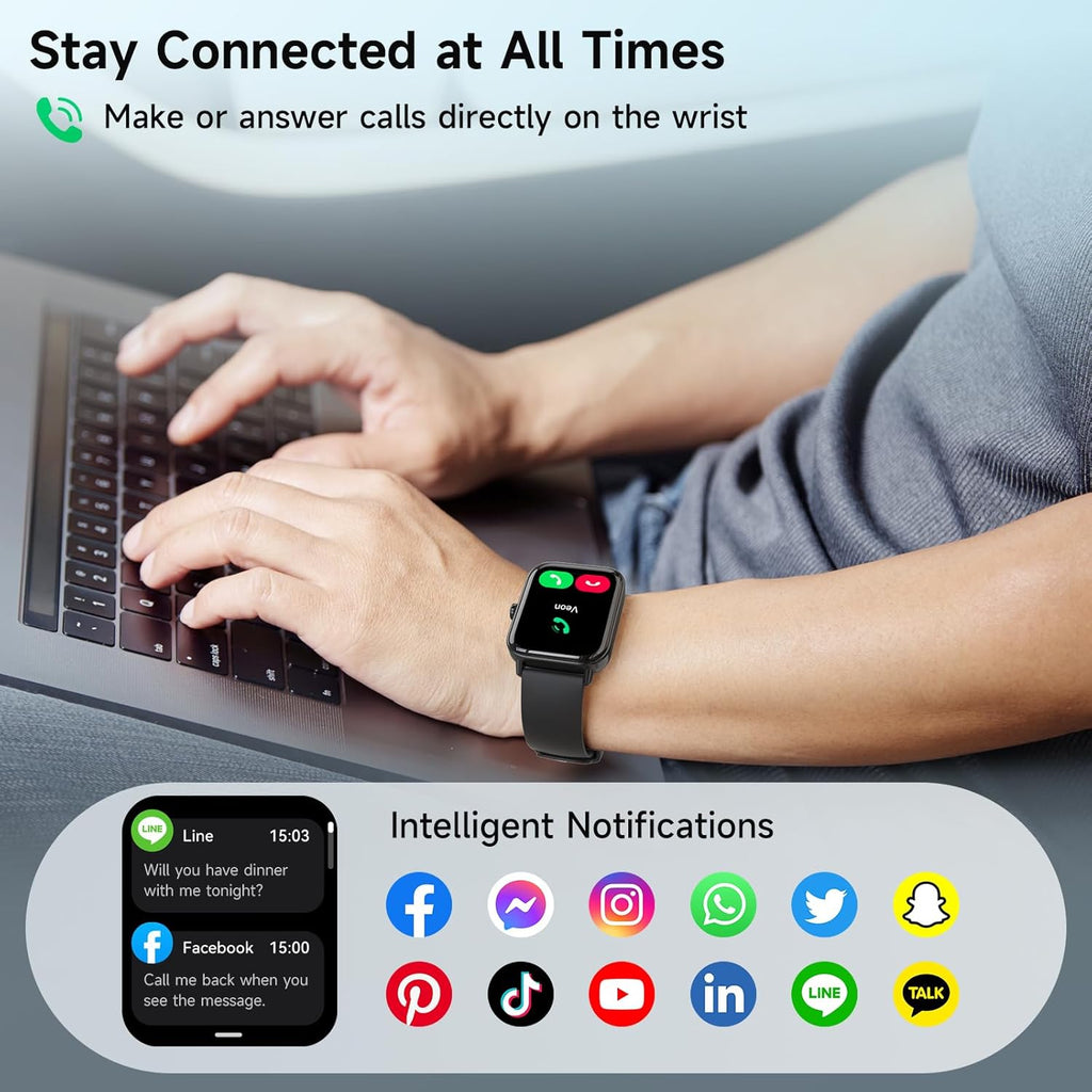 Relojes inteligentes para hombres y mujeres, Alexa integrado, reloj...
