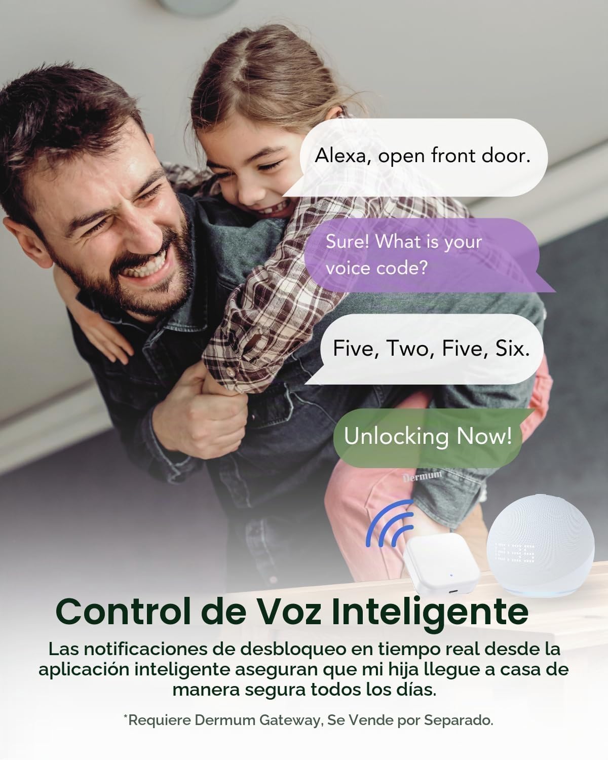 Cerradura inteligente digital de huellas dactilares sin llave con m...