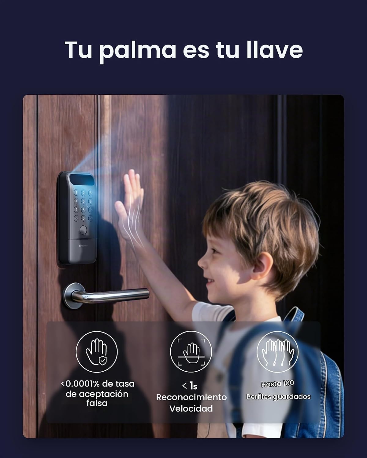 SwitchBot Lock Vision Pro + paquete de timbre de video, cara 3D, ce...