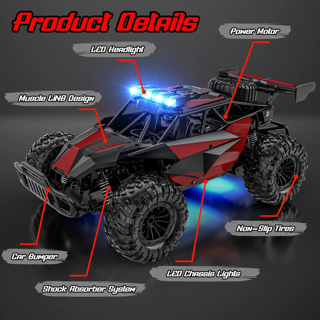 BLUEJAY Coche de Control Remoto, Coches RC Juguetes de Alta Velocid...