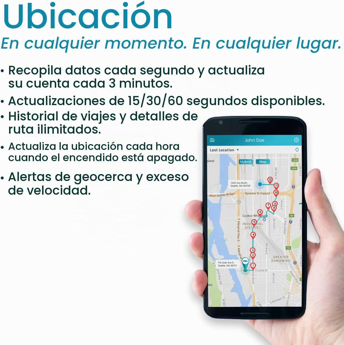 Vyncs enlace OBD conectado para auto sin pago mensual, GPS de auto...