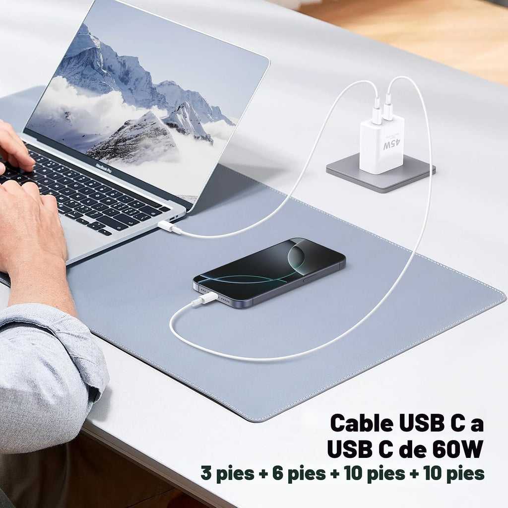QZIIW Cargador para iPhone 17, 16, 15 Pro Max, carga rápida, 45 W,...