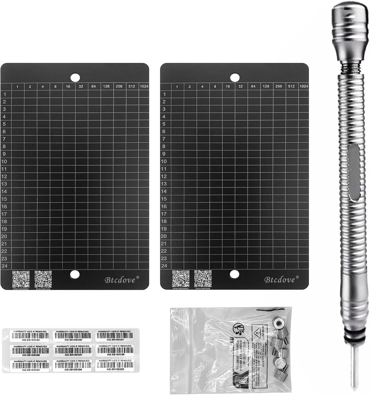 Almacenamiento de frases de semillas de titanio \u2013 BIP39 Placa...