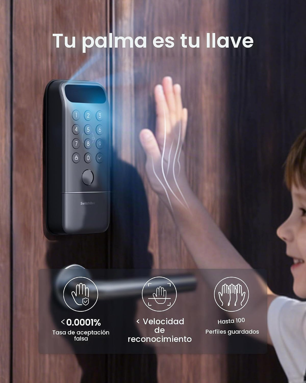SwitchBot Lock Vision Pro - Cerradura inteligente, reconocimiento f...