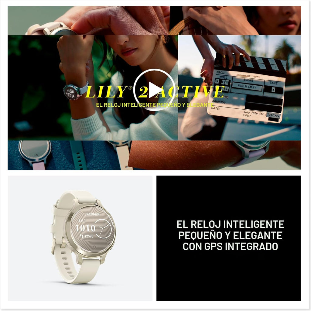 Garmin Lily® 2 Active, pequeño y elegante reloj inteligente, GPS in...