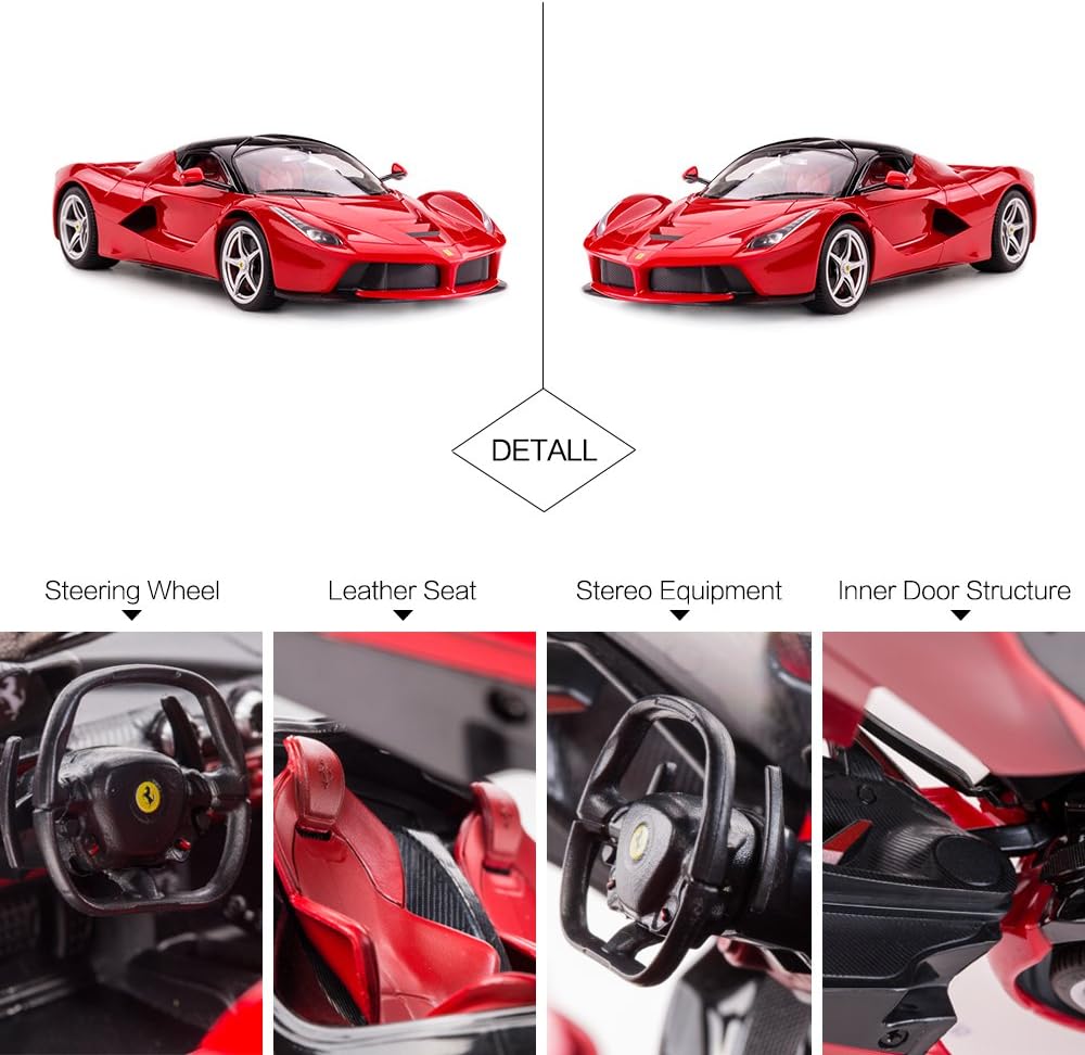 RASTAR Auto RC | Auto de juguete modelo Ferrari LaFerrari a escala...