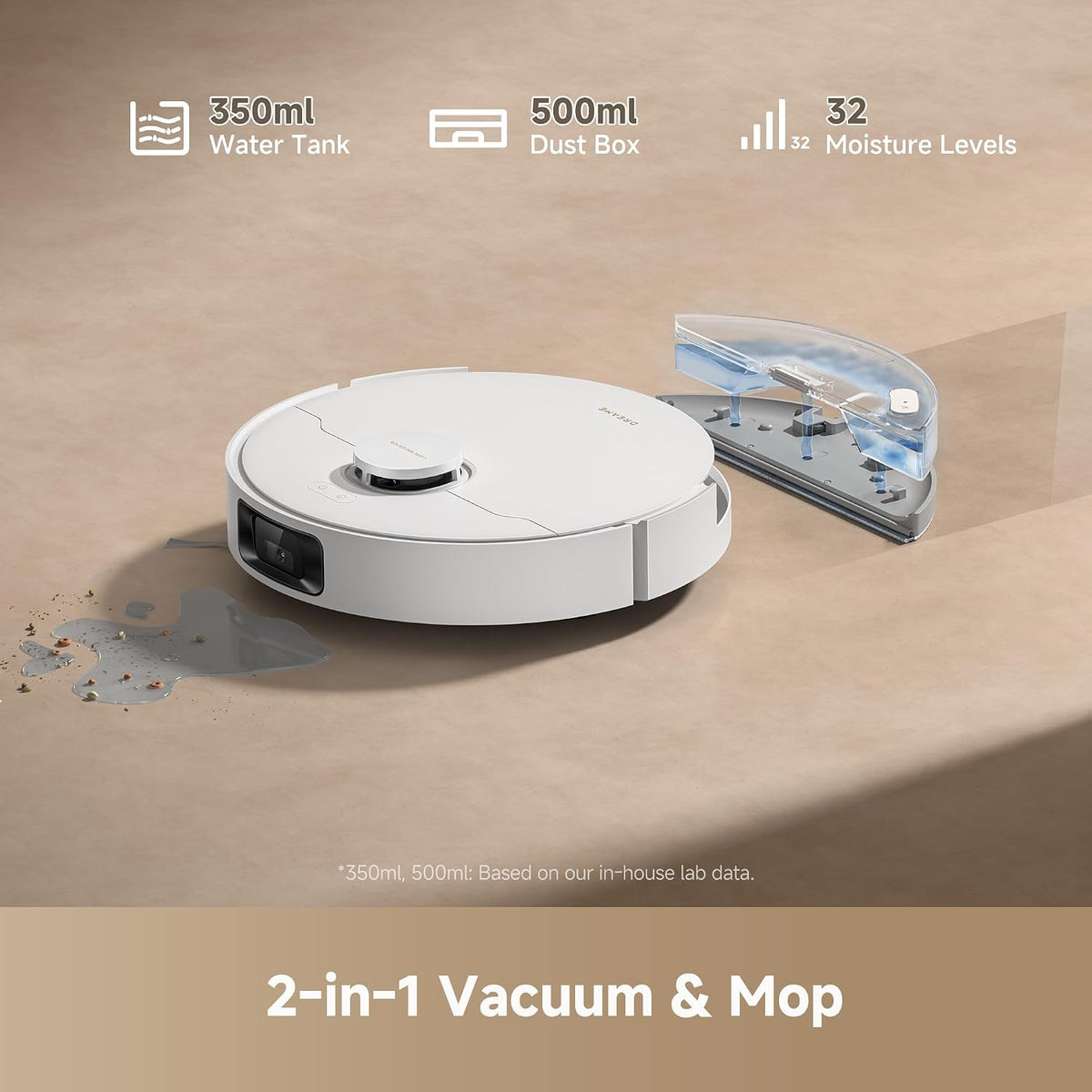 dreame Robot aspirador y trapeador D20 Pro Plus, desenredante DuoBr...