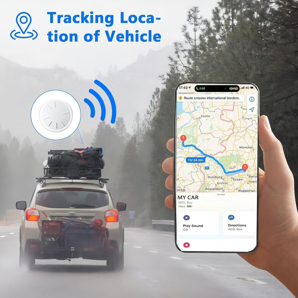 2 rastreadores GPS para vehículos, rastreador GPS para el trabajo d...
