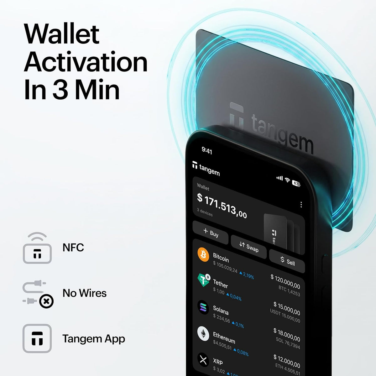 TANGEM Crypto Wallet Pack de 2 \u2013 Cartera de hardware de almace...