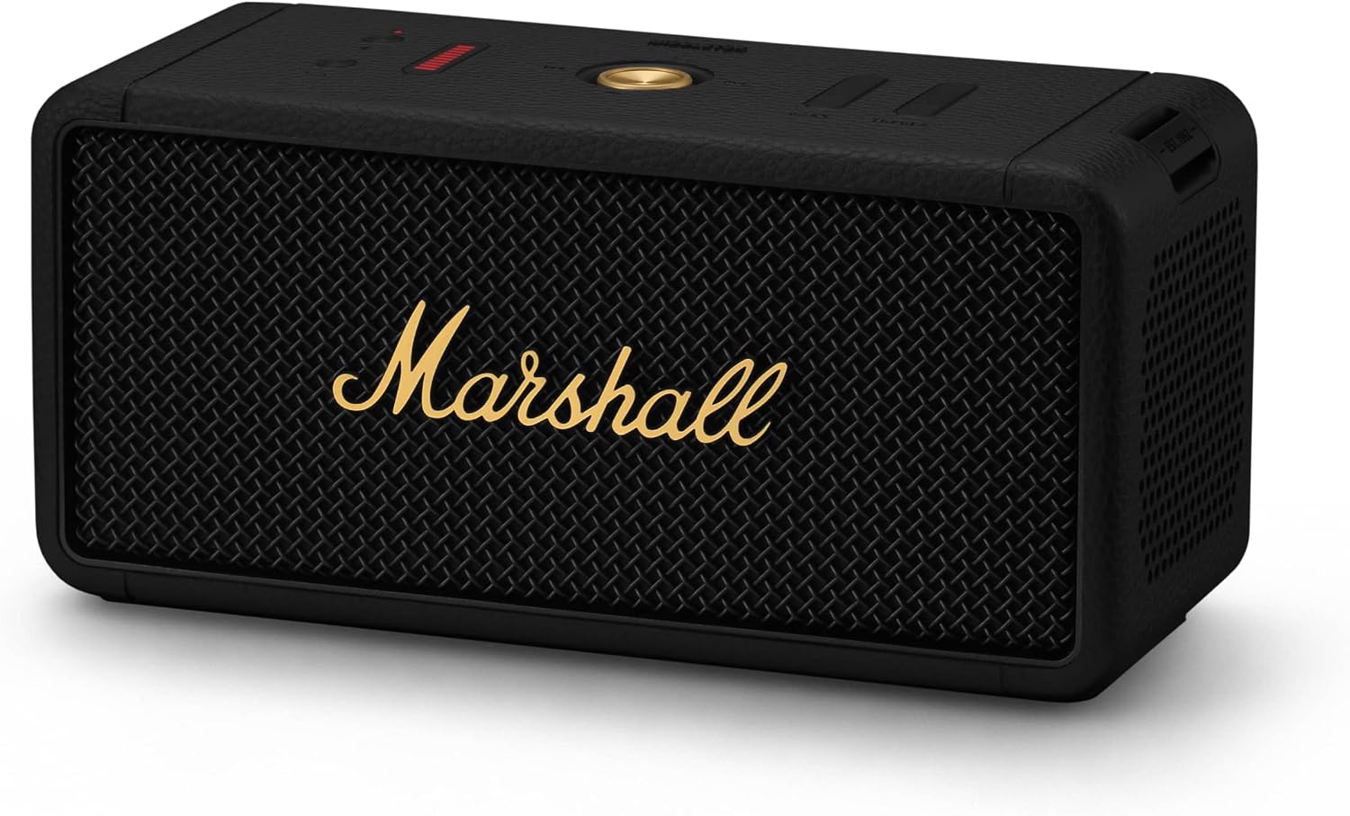 Marshall Middleton - Parlante Bluetooth portátil, color negro y latón
