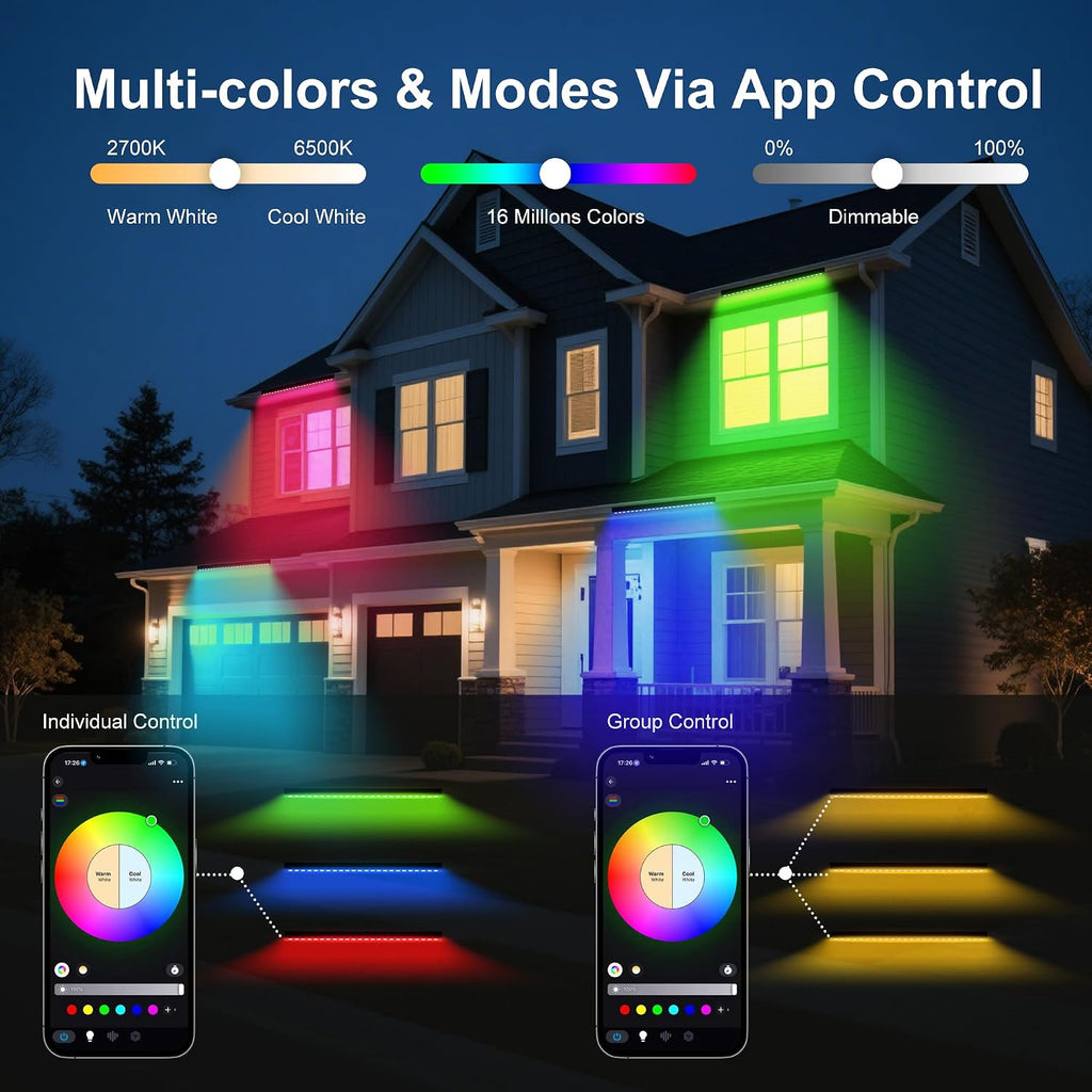 Umidkin Lámpara Inteligente LED Lineal para Lavado de Pared, 40 Pul...