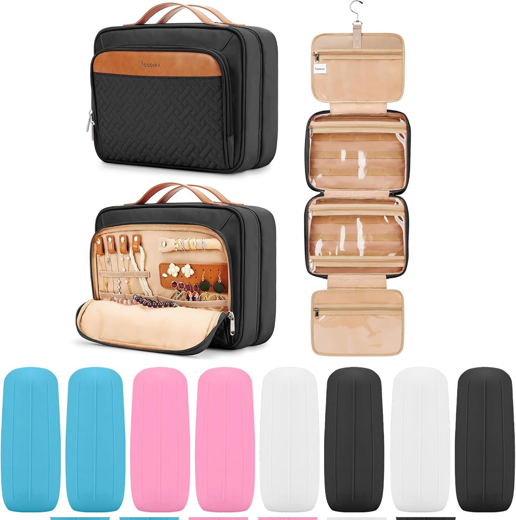 COOSKY - Neceser colgante de viaje para mujer, bolsa de maquillaje...