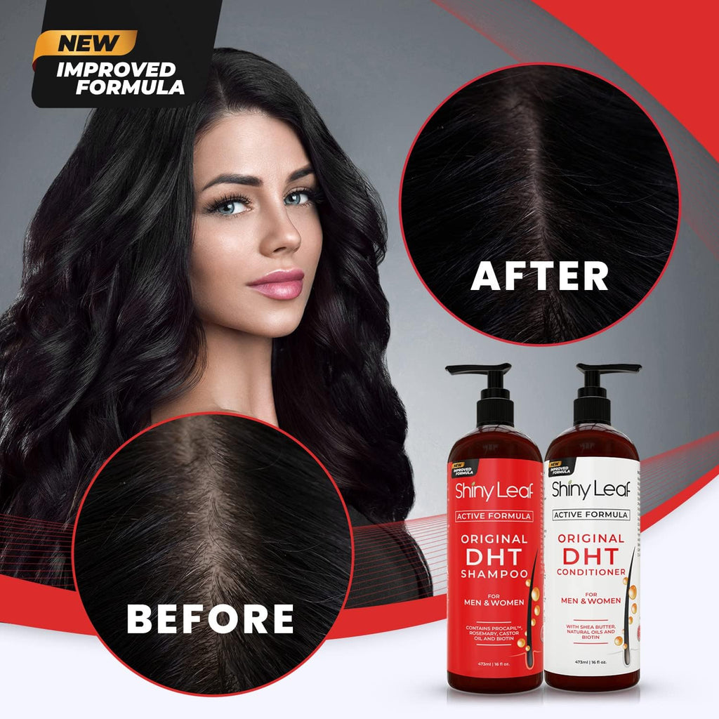 DHT Blocker Champú y acondicionador para pérdida de cabello con bio...