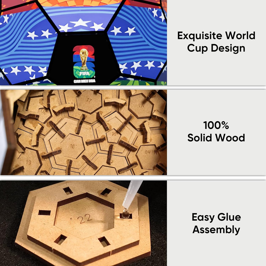 Modelo de trofeo de rompecabezas 3D de la Copa Mundial de la FIFA,...