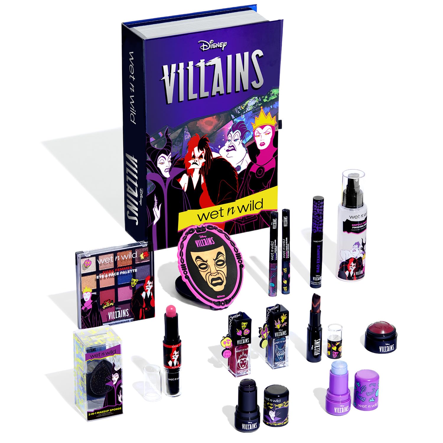 wet n wild Disney Villains PR Box, colección de maquillaje y acceso...