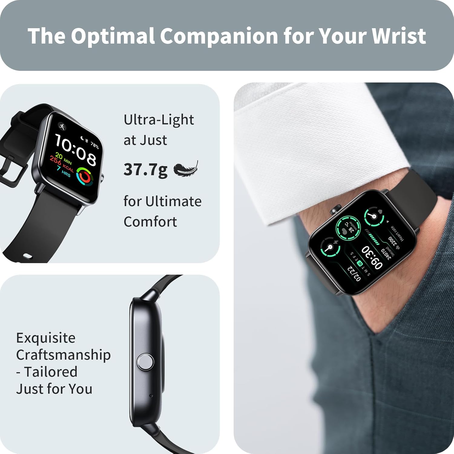 Relojes inteligentes para hombres y mujeres, rastreador de activida...