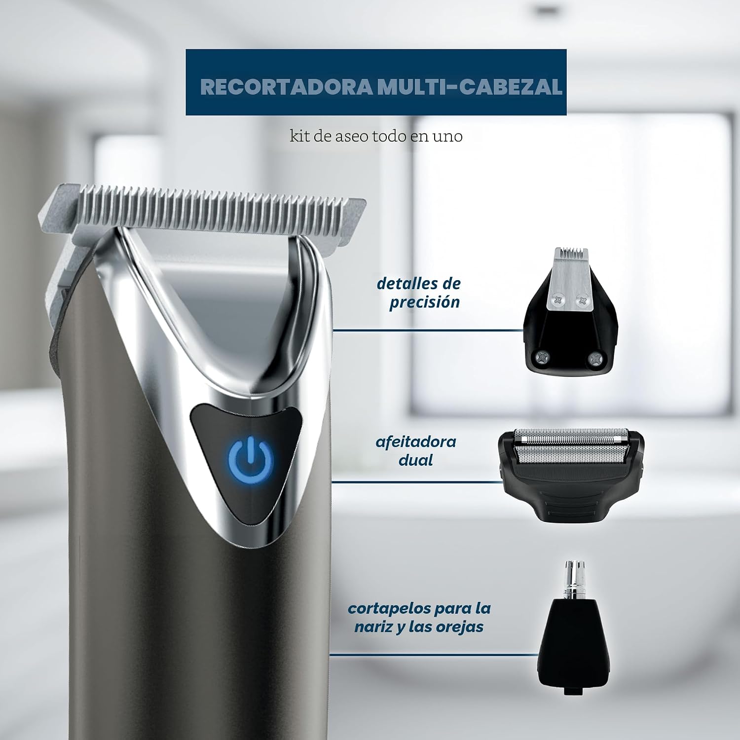 Cortadora de iones de litio de acero inoxidable número 9864