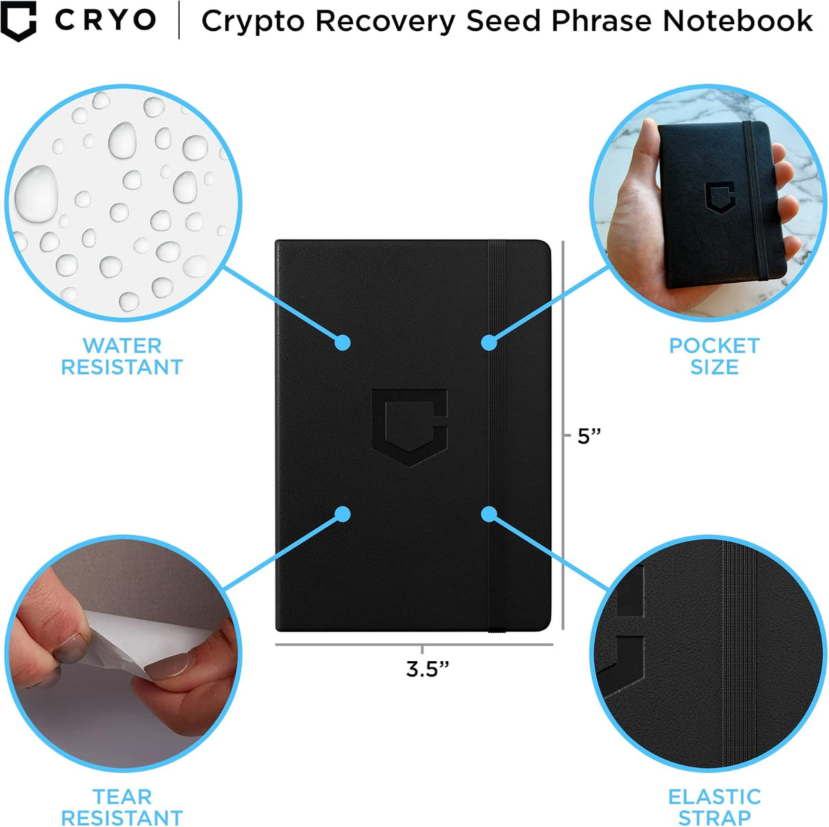 CRYO Paquete de almacenamiento de semillas criptográficas: cartera...