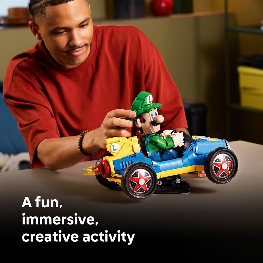 LEGO Mario Kart Luigi &amp; Mach 8 - Juego de construcción para adu...