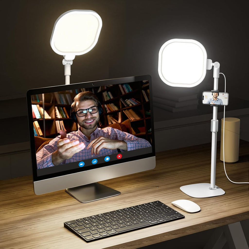 Iluminación para videollamadas, luz de videoconferencia con 30 modo...