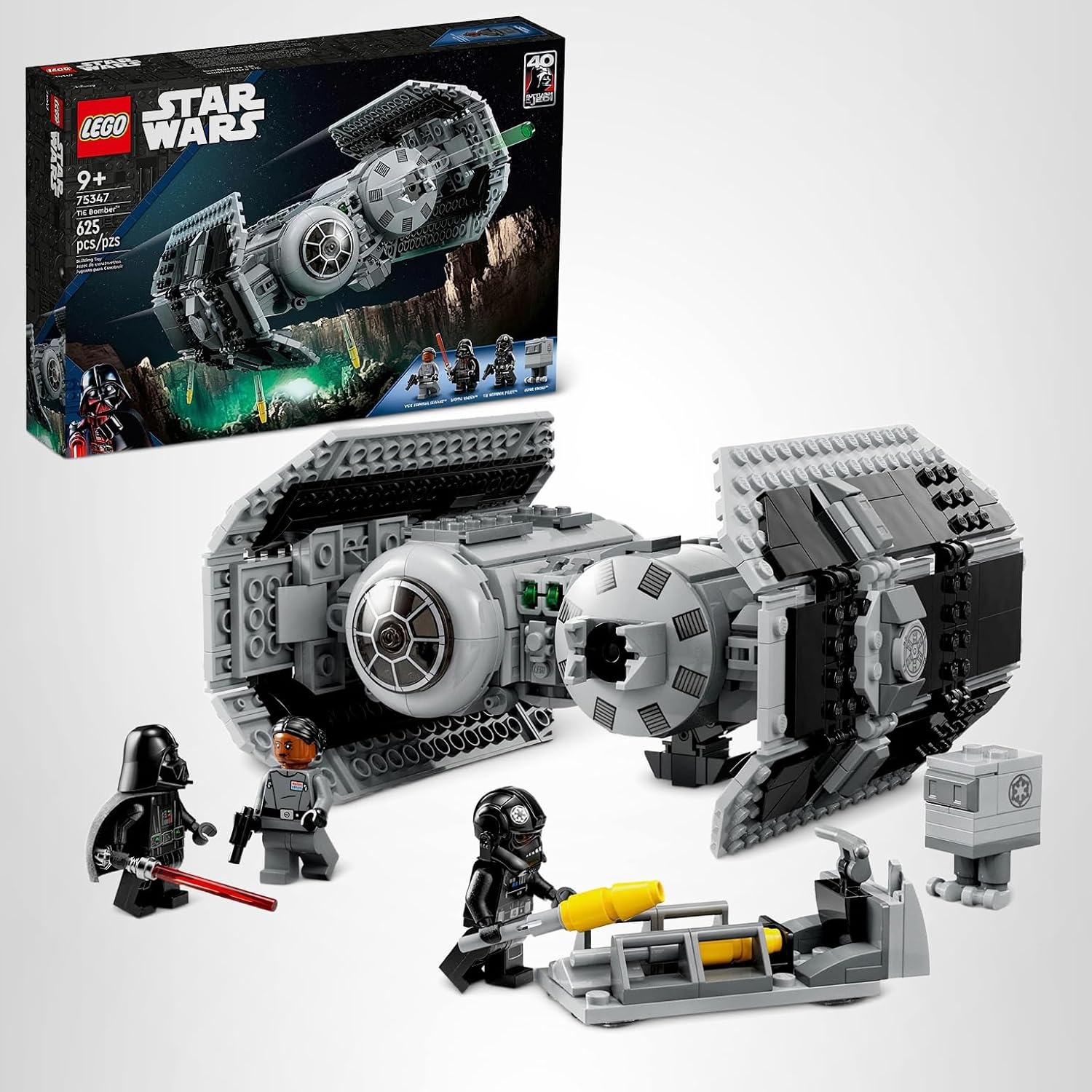 LEGO Star Wars TIE Bomber Kit de Construcción de Modelo, Caza Estel...