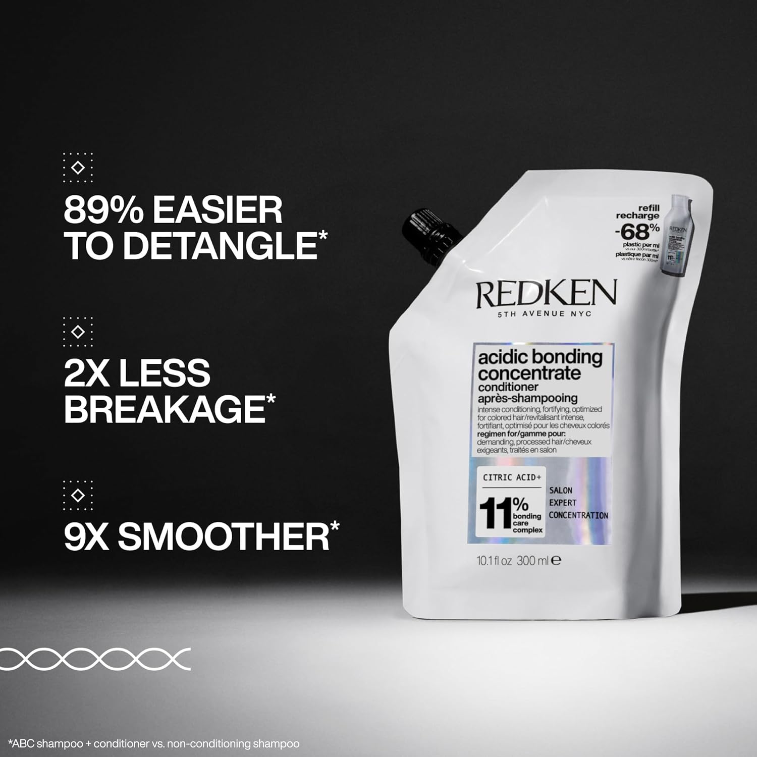 Acondicionador concentrado de unión ácida Redken para reparación de...