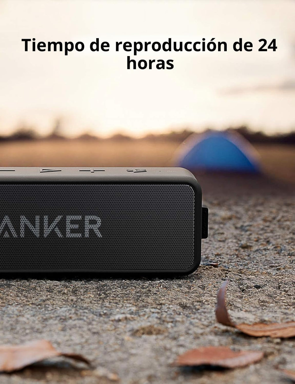 Anker Soundcore 2 - Altavoz Bluetooth portátil con sonido estéreo,...