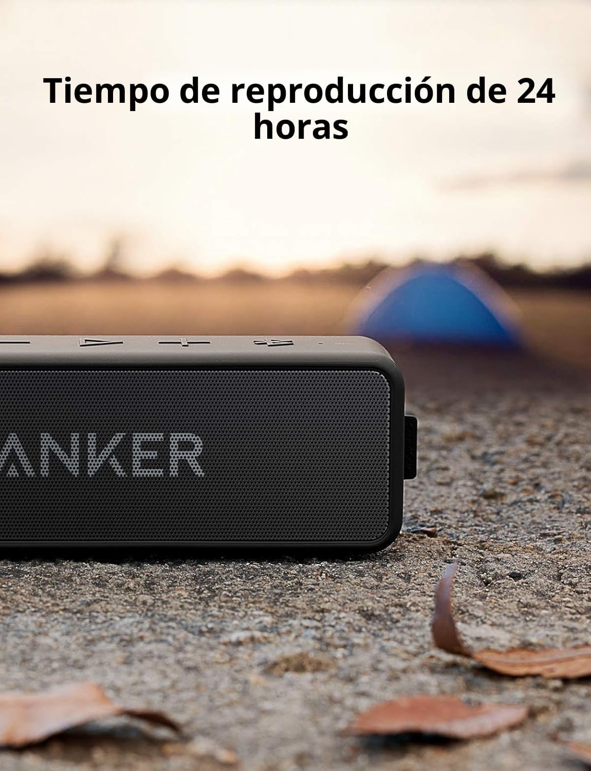 Anker Soundcore 2 - Altavoz Bluetooth portátil con sonido estéreo,...