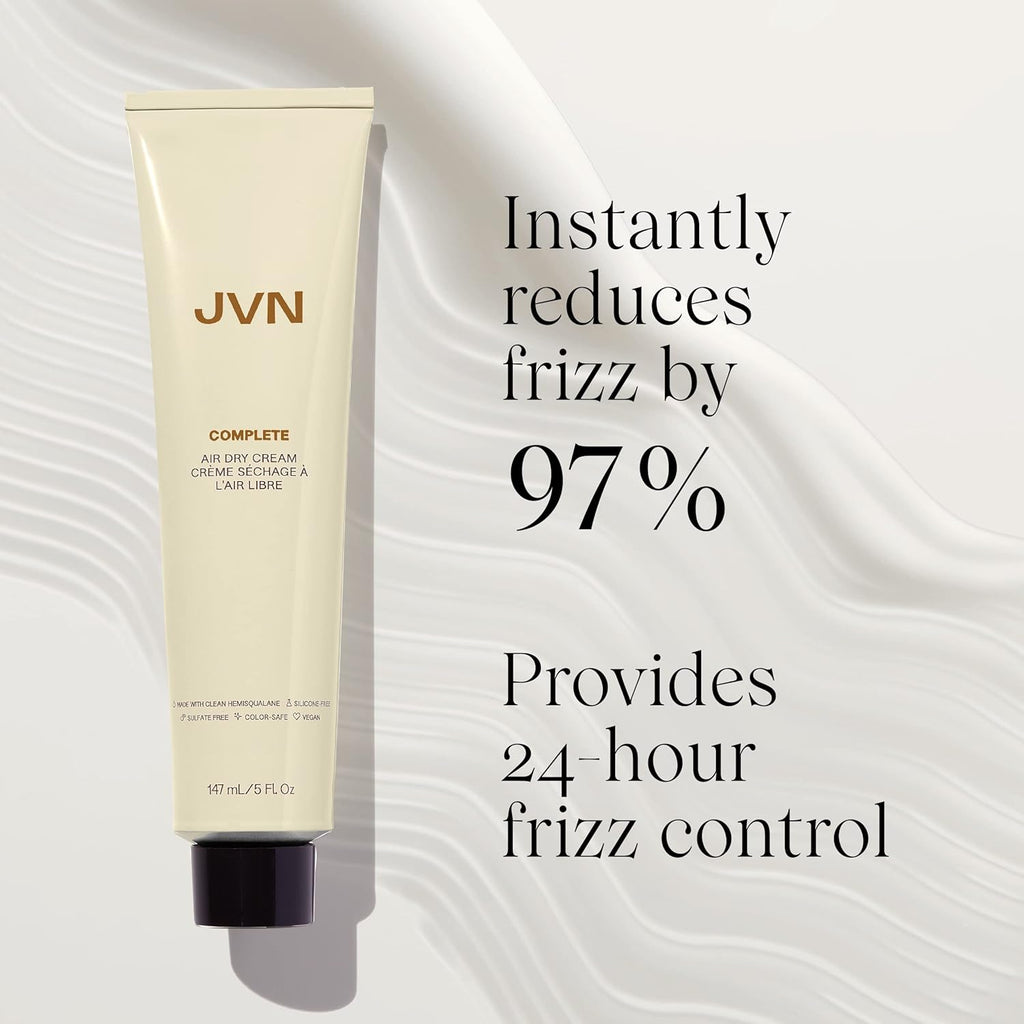 JVN No Heat - Crema completa de secado al aire, 5 onzas líquidas, l...