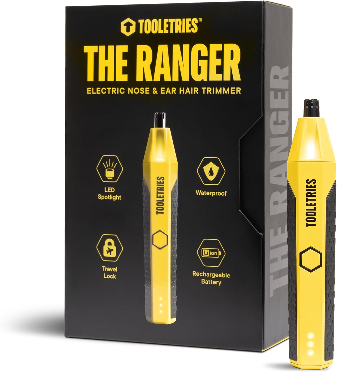 TOOLETRIES The Ranger - Recortadora eléctrica de nariz y orejas par...