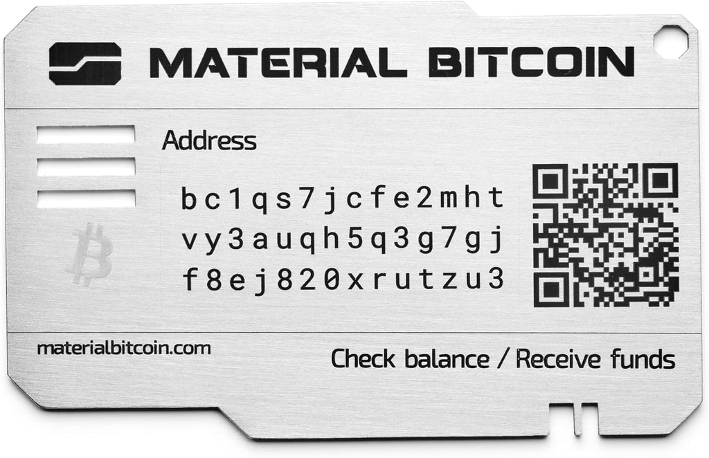 MATERIAL BITCOIN Estándar | La única billetera Bitcoin lista para u...
