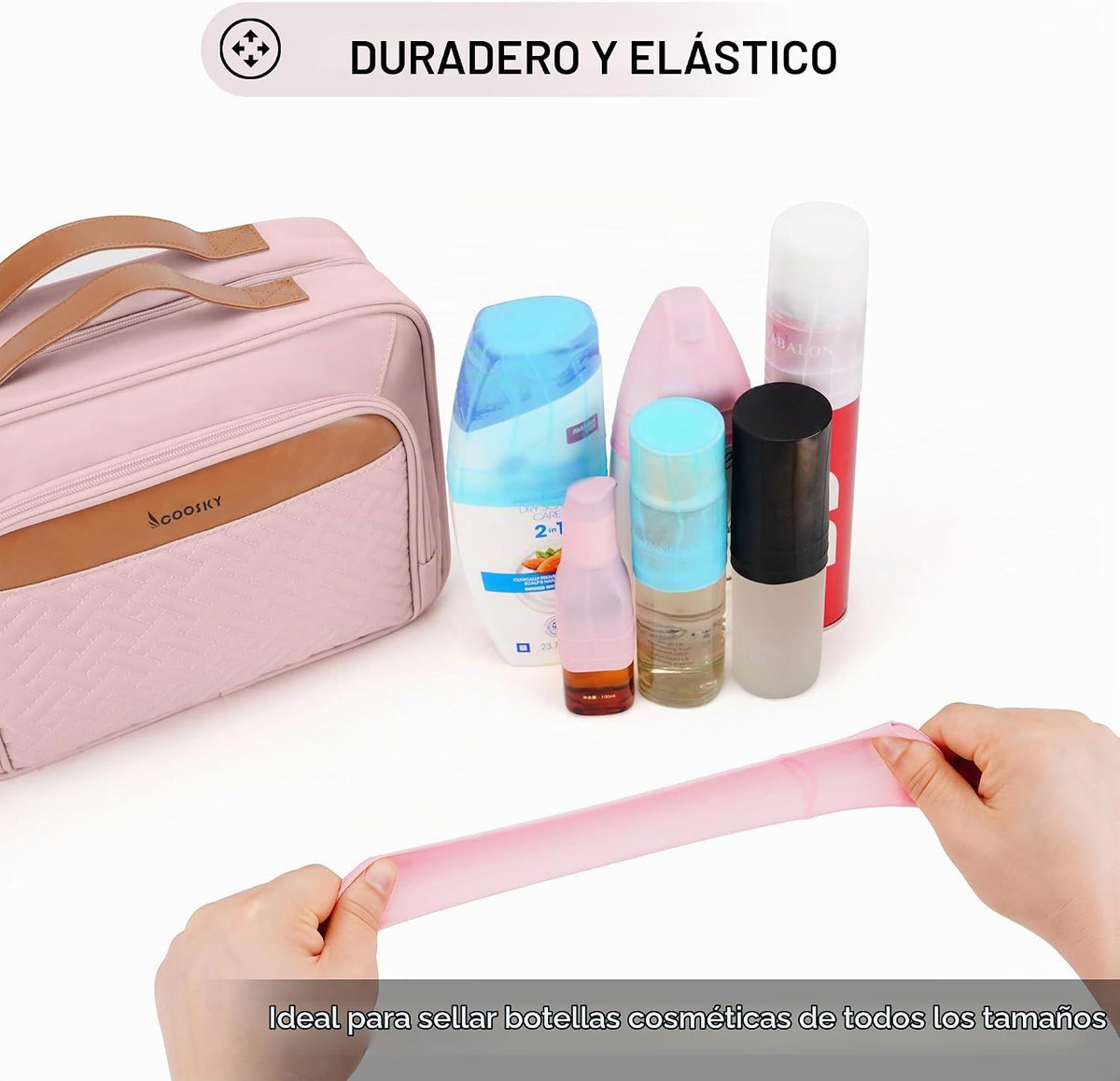 Neceser colgante de viaje para mujeres y hombres, con 6 fundas de b...
